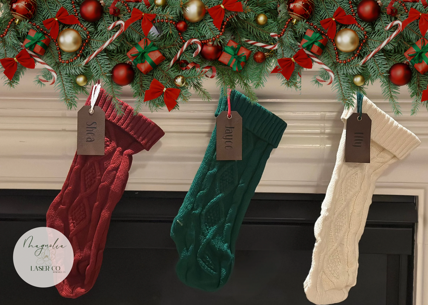 Leatherette Stocking Tag