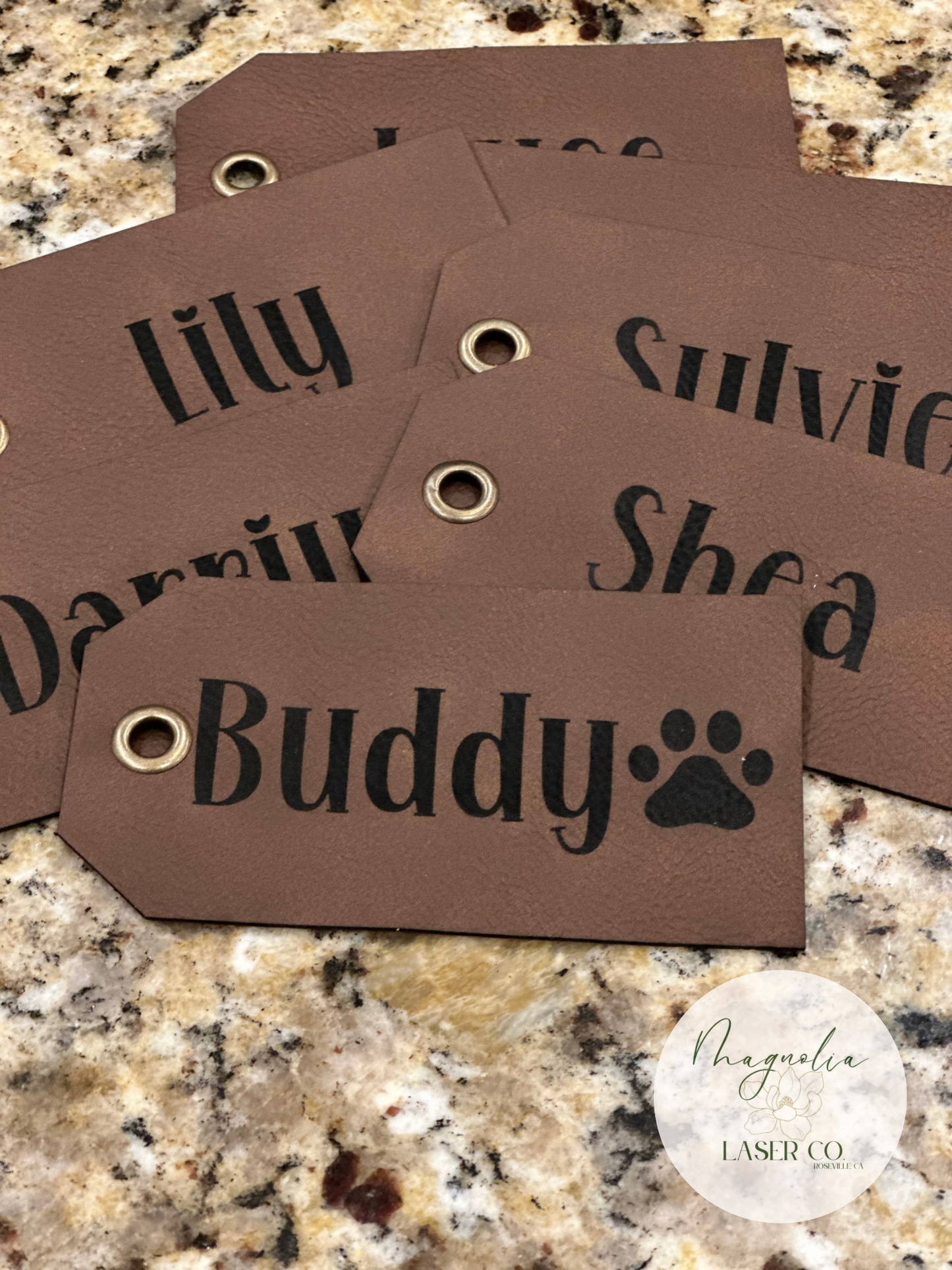 Leatherette Stocking Tag
