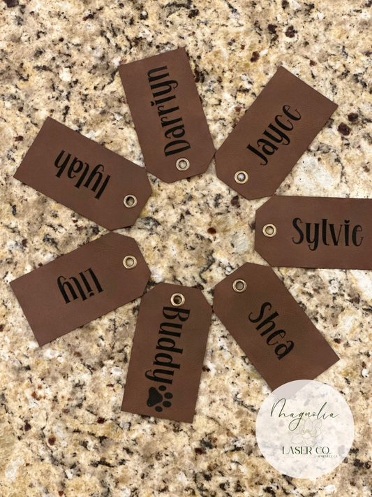 Leatherette Stocking Tag
